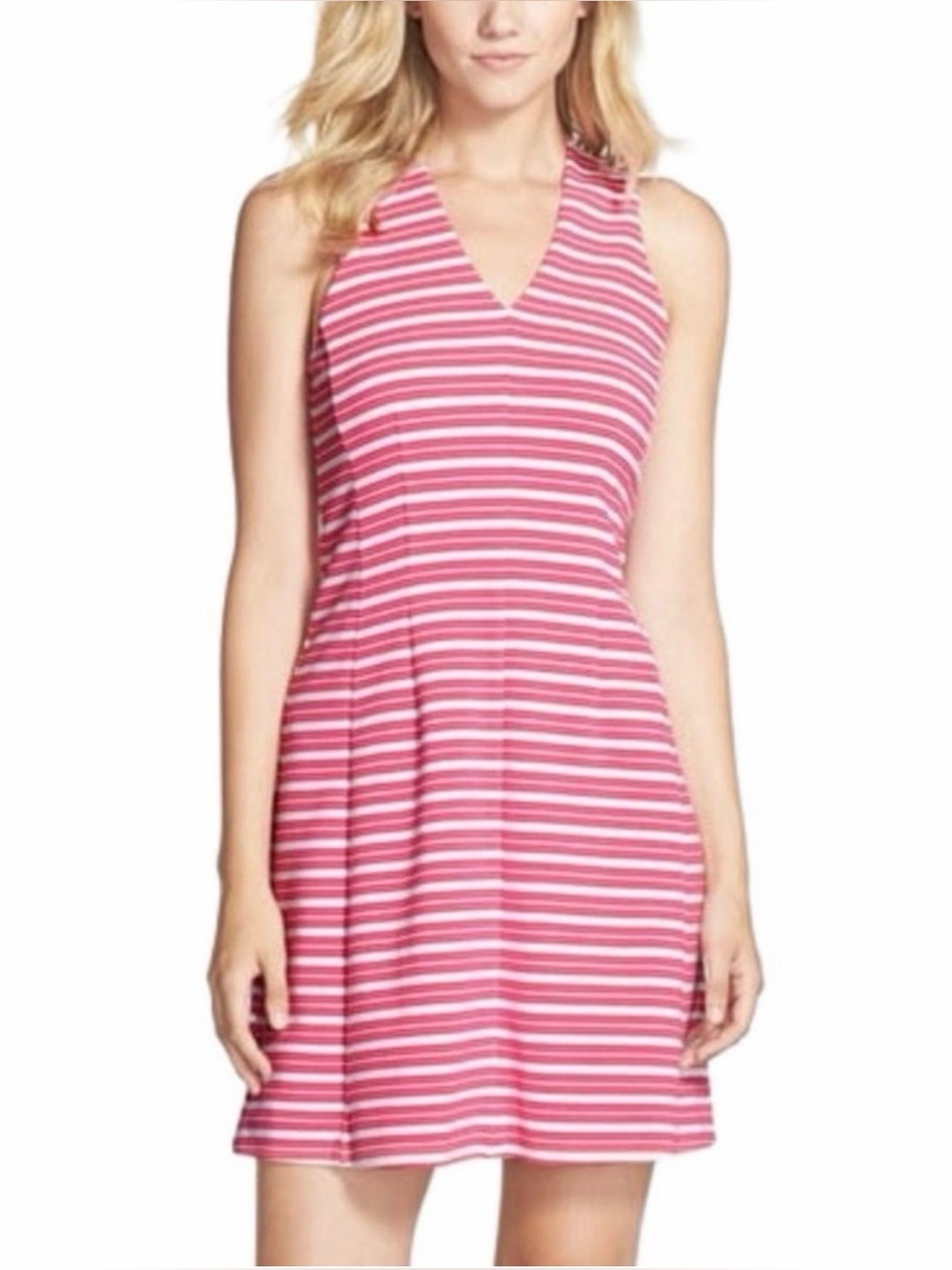 Lilly Pulitzer Briana Capri Pink Striped Fit Flare Dress + Free Gift 💝